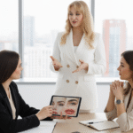 create a photo of me that i am speaking with collegues woman about pmu services without words 450h0e0a70678femqilk 1